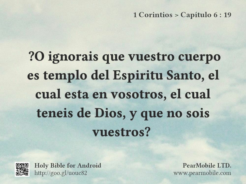 1 Corintios, Capítulo 6:19